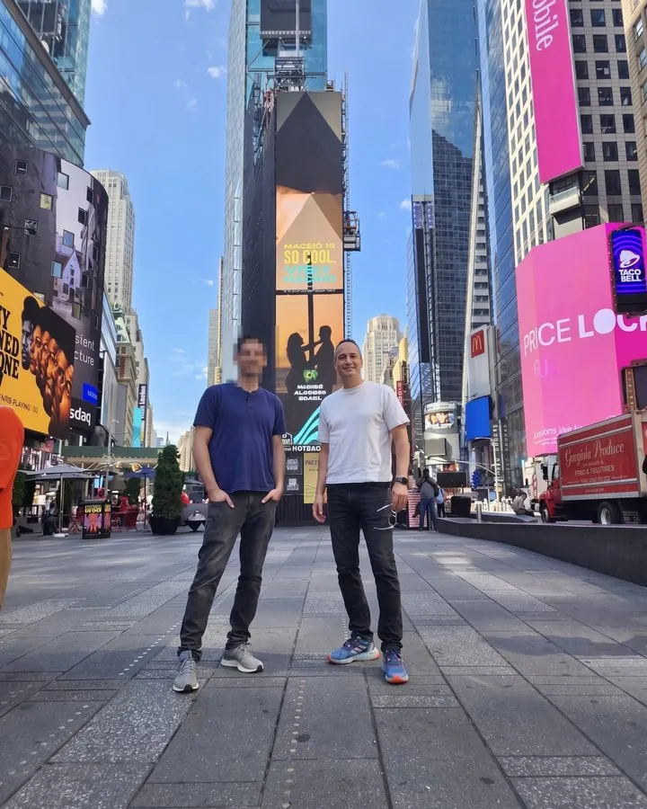 Eyal Yavets in New York during a business expansion to North America