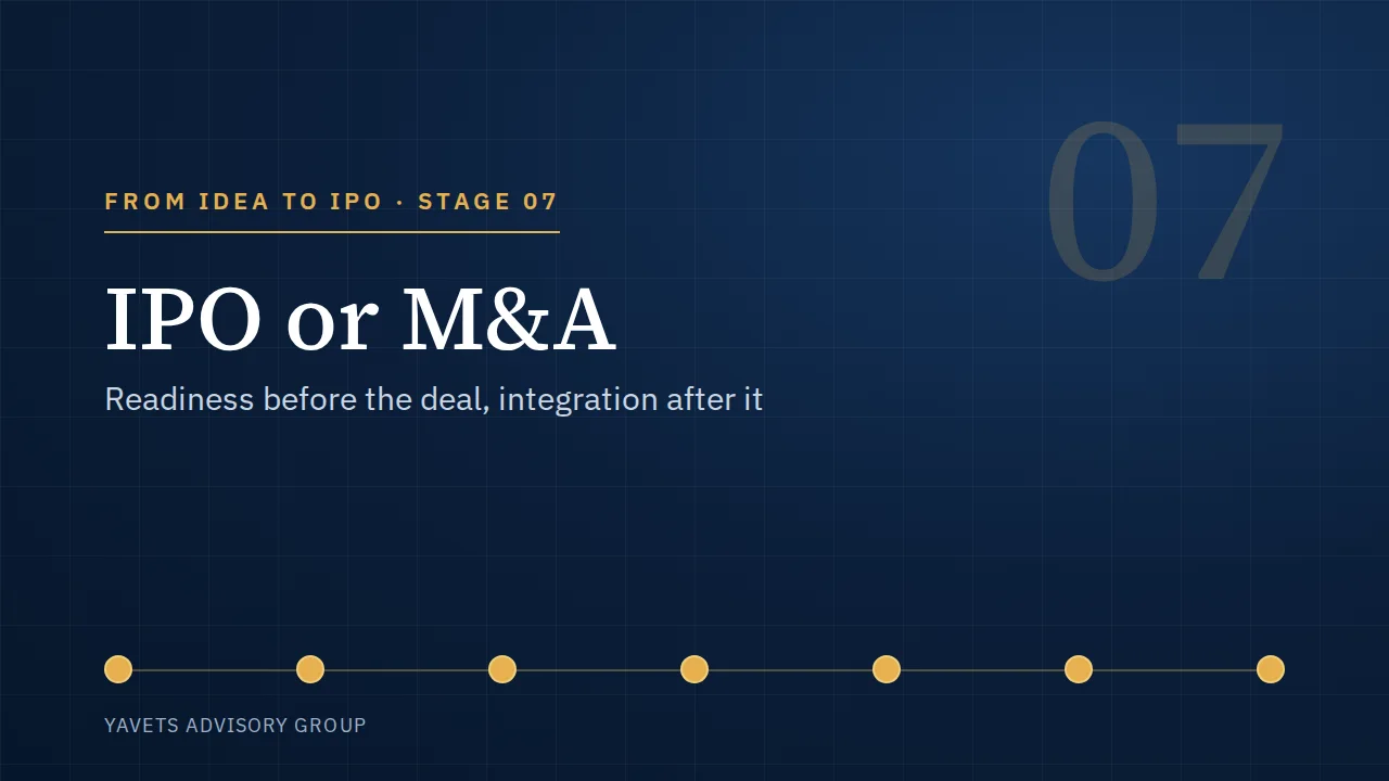 Stage 07: IPO or M&A